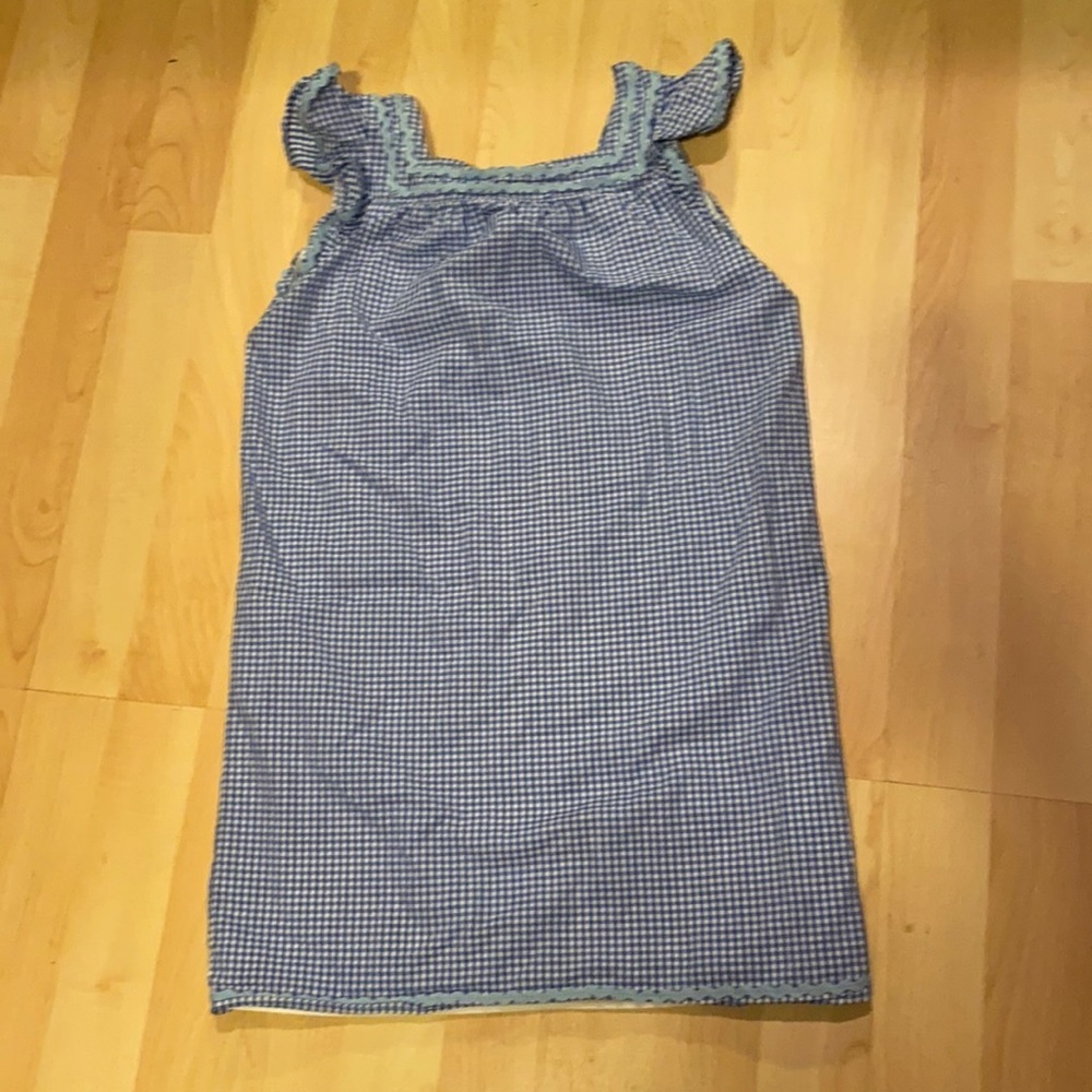 Sail to sable STS Blue checkered dress girls size‎ 10